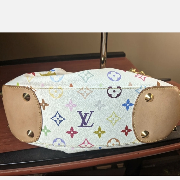 Auth LOUIS VUITTON JUDY PM HAND BAG MONOGRAM MULTI-COLOR White M40257 - Picture 7 of 14